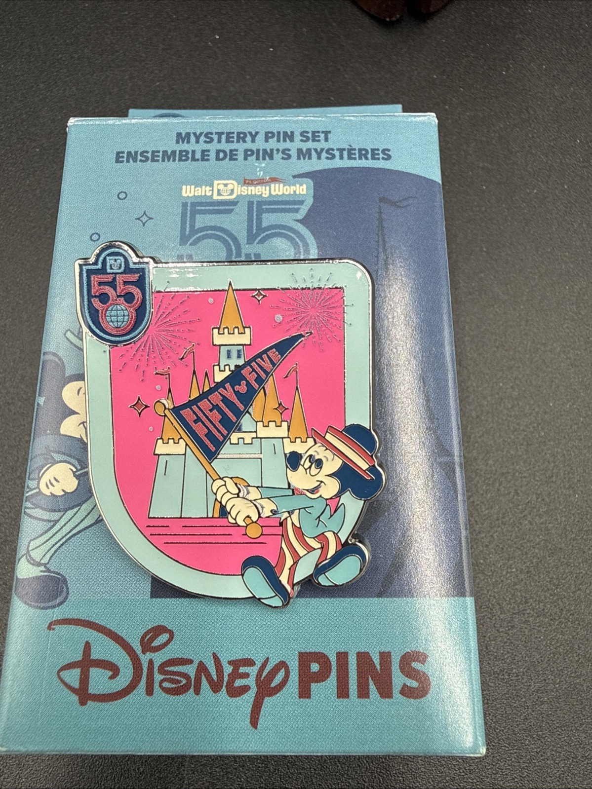 Disney World Exclusive 55Th Anniversary Mystery Pin Box Mickey Mouse Only