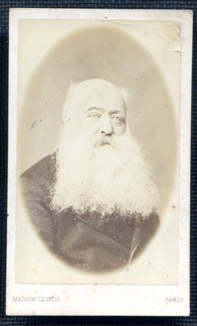PHOTO CDV LEGROS A PARIS - BEARDED MAN 