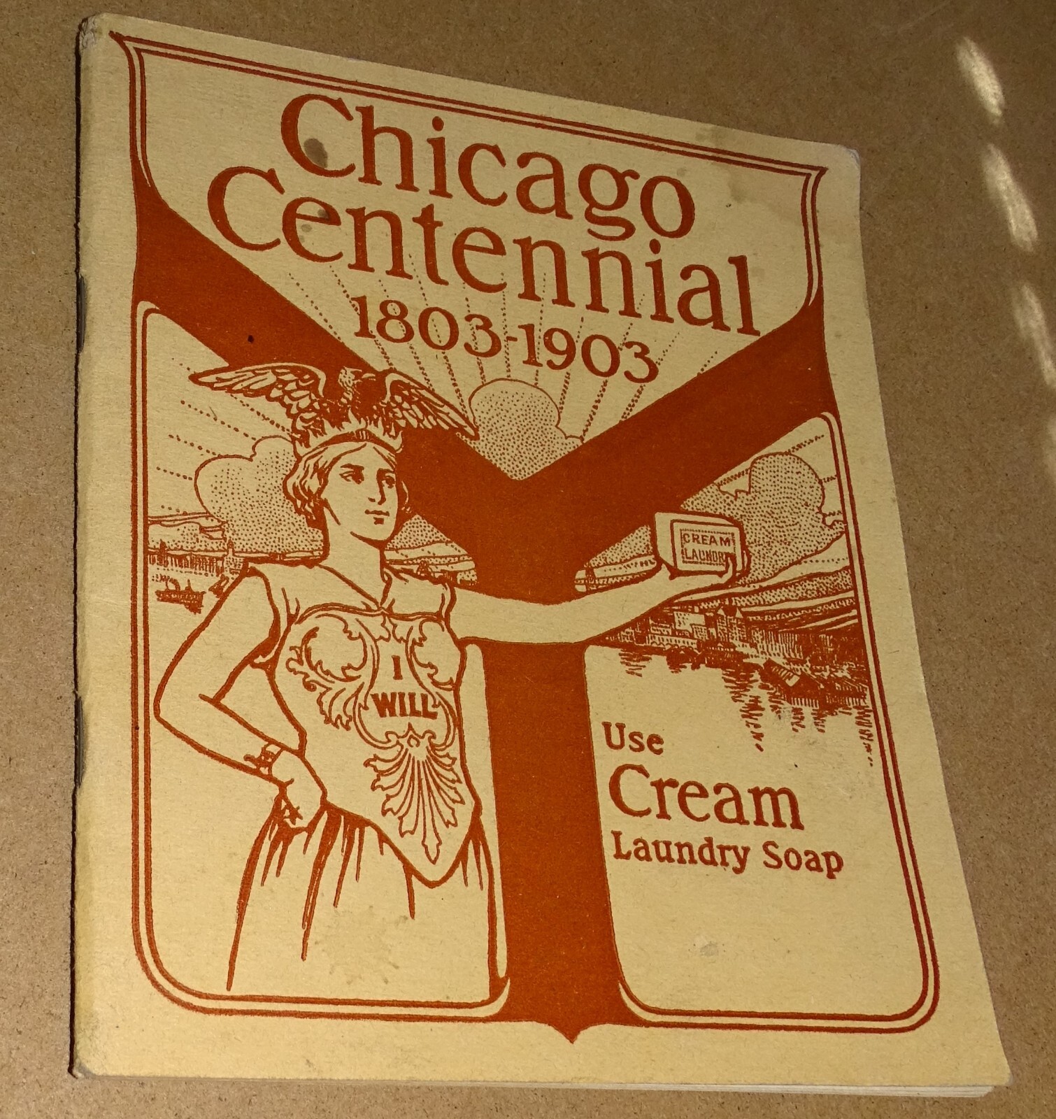 1903 Cream Laundry Soap CHICAGO CENTENNIAL Ralph Wilder Cartoon Booklet