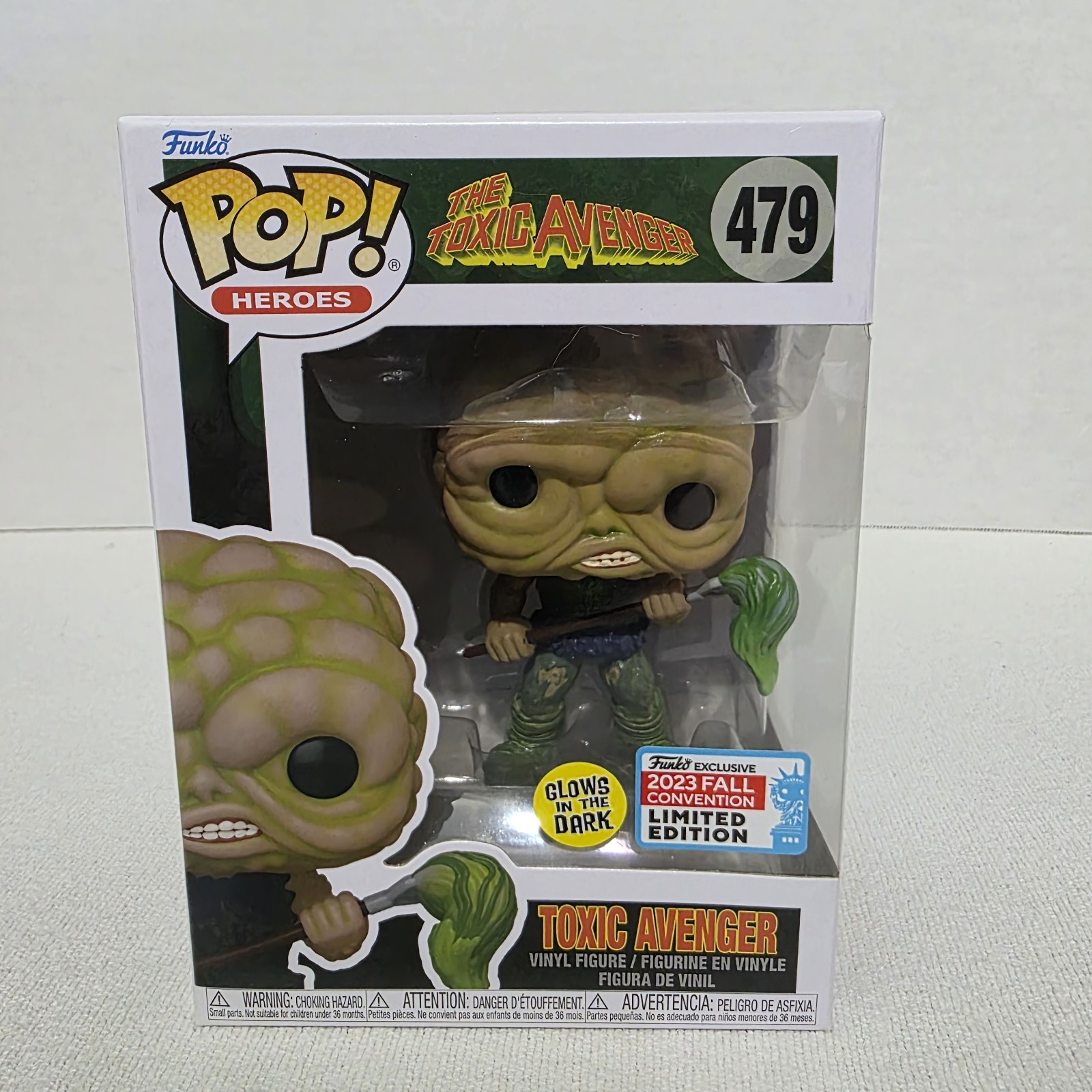 Funko Pop Toxic Avenger (Glow) Target New York Comicon Exclusive - Mnr Box Dmg