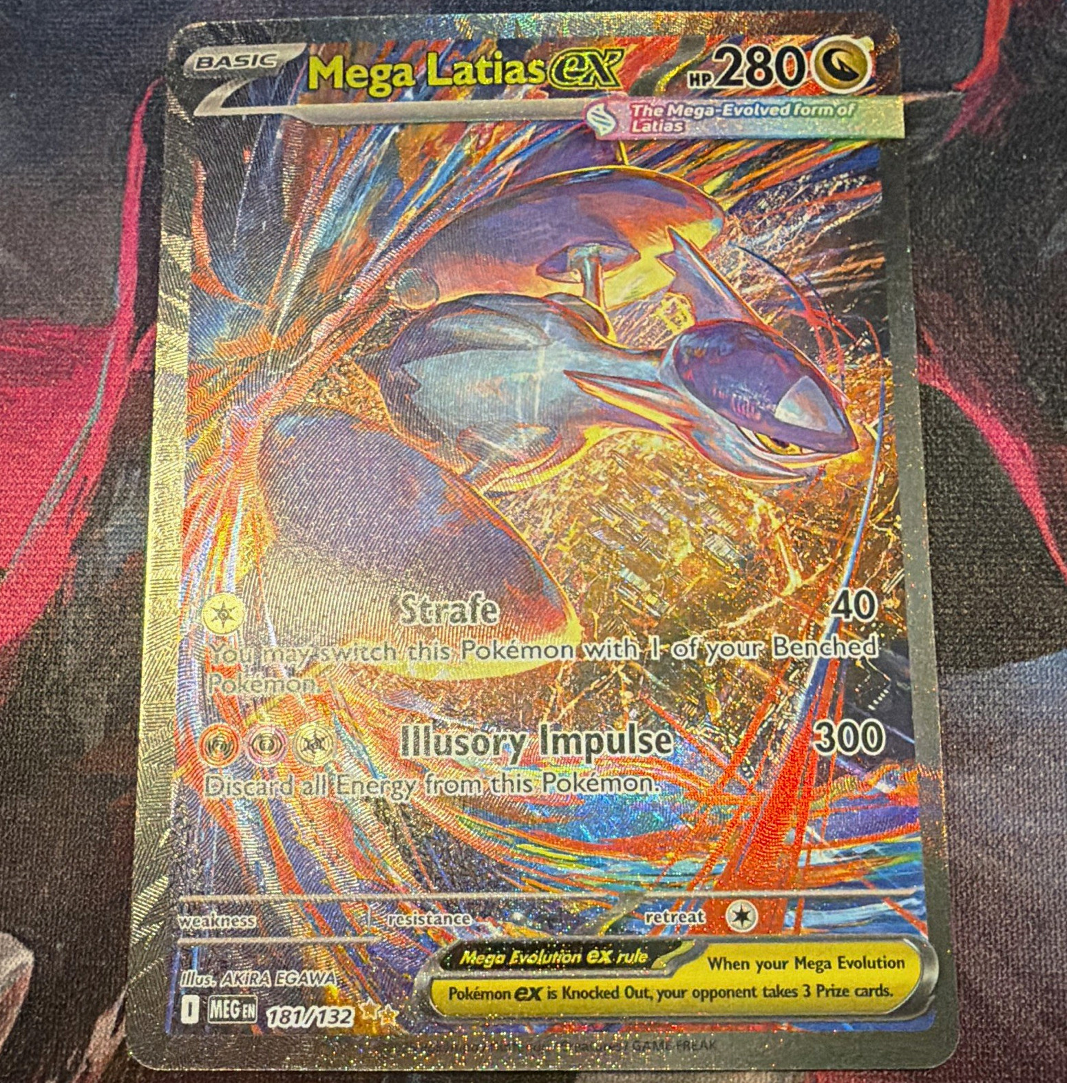 Pokémon Mega Latias EX Holo English XY BREAKpoint Card 181/132 2016 Akira Egawa