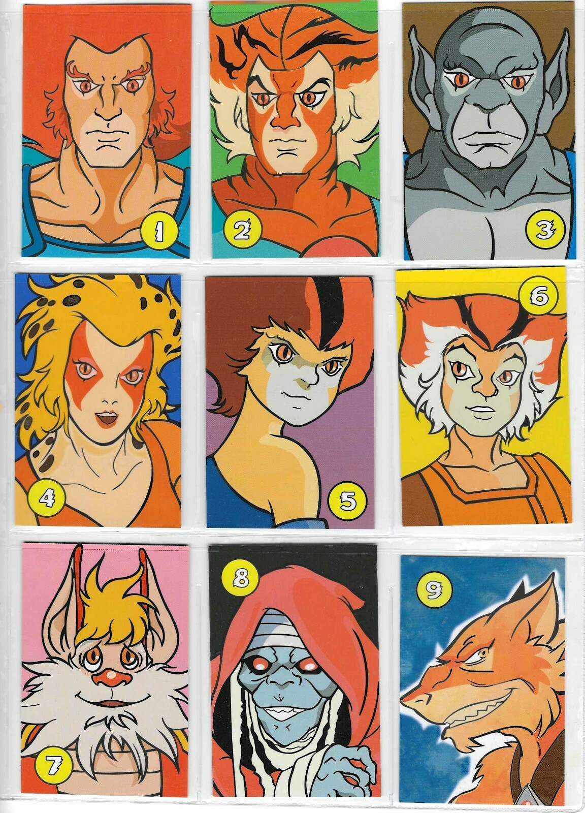 Thundercats Cards Complete Set 18/18 PERU 2021 Rare Leon-o Mumm-ra Panthro