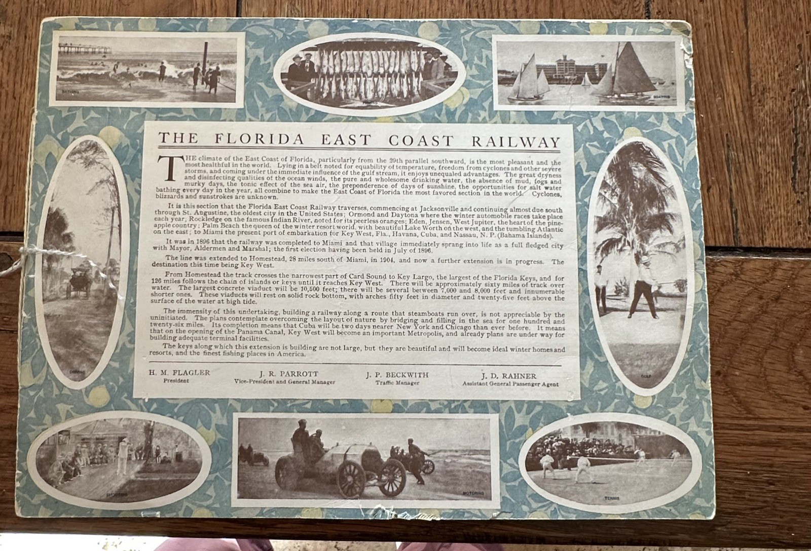 Rare 1906-1907 Florida East Coast Railway Hotel Brochure Flagler System Key West Rare 1906-1907 Florida East Coast Railway Hotel Brochure Flagler System Key West