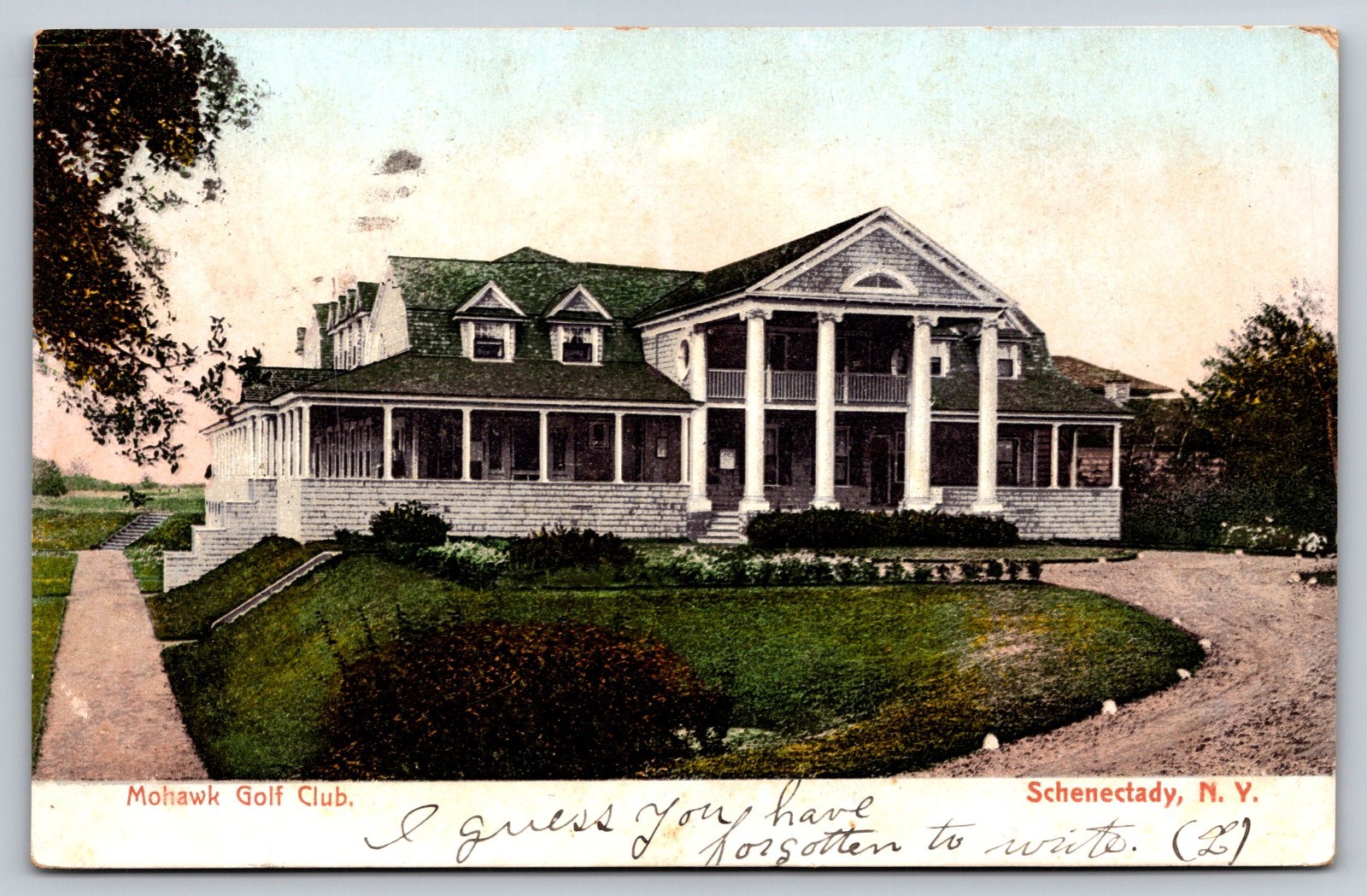 Vintage Postcard Mohawk Golf Club Schenectady New York