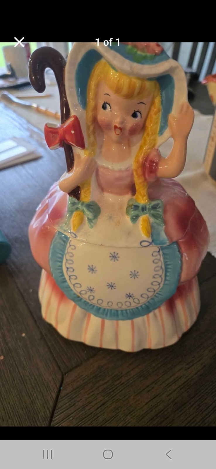 1957 LITTLE BO PEEP COOKIE JAR