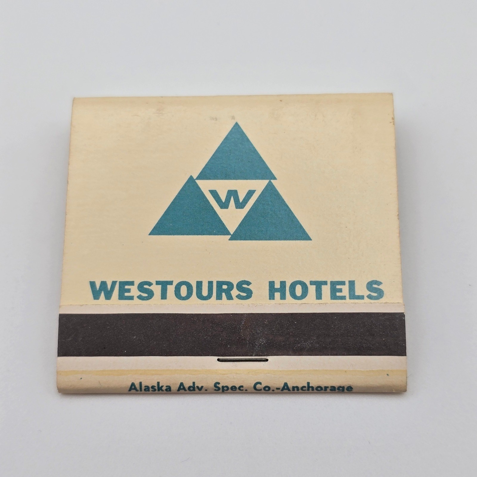 Vintage Westours Hotels Alaska Canada Matchbook Fairbanks Skagway Yukon Lodge