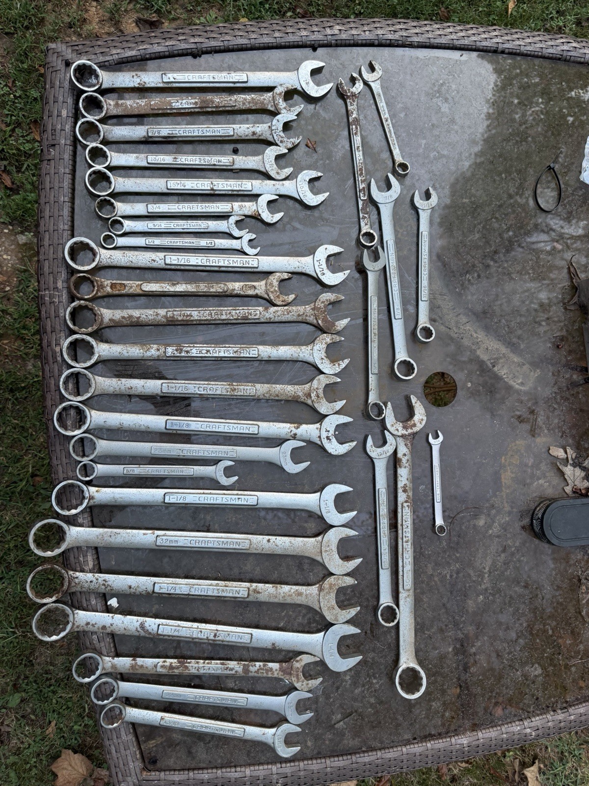 30 Vintage Craftsmen Wrenches Lot Very Used Condition Made In USA See Photo 30 Vintage Craftsmen Wrenches Lot Very Used Condition Made In USA See Photo