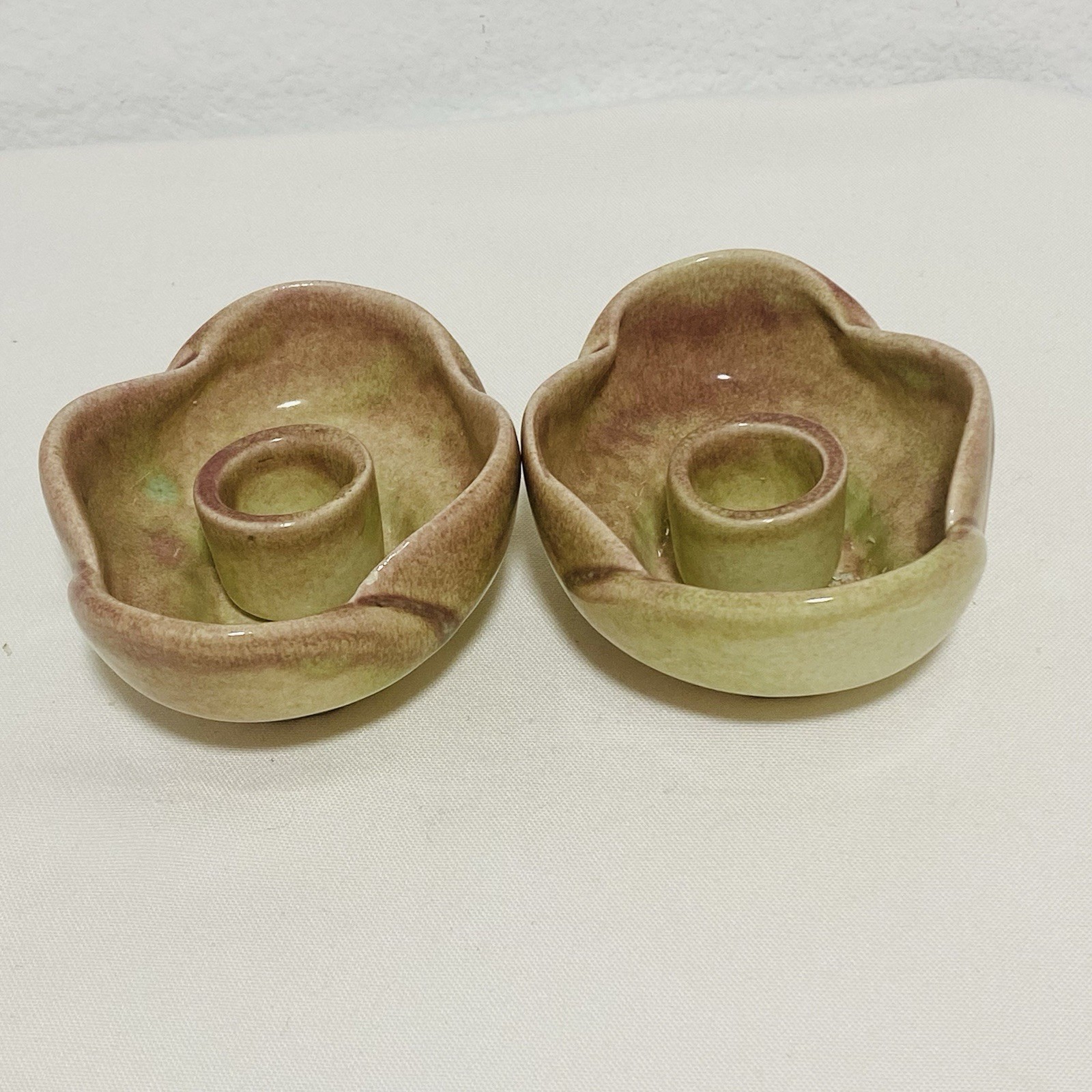West Coast Pottery Candlestick Holders 617C Vintage