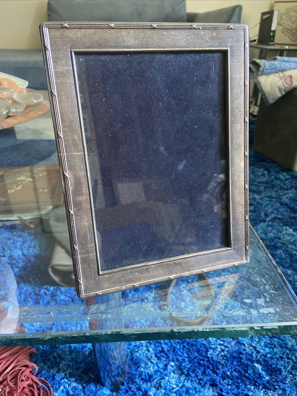 Vintage Carrs Sterling Silver Picture Frame 925 Sheffield Hallmarks 5” X 7” Vintage Carrs Sterling Silver Picture Frame 925 Sheffield Hallmarks 5” X 7”