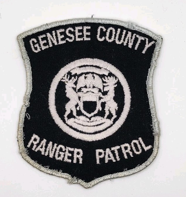 OBSOLETE VINTAGE GENESEE COUNTY RANGER PATROL CHEESECLOTH SHOULDER PATCH RARE