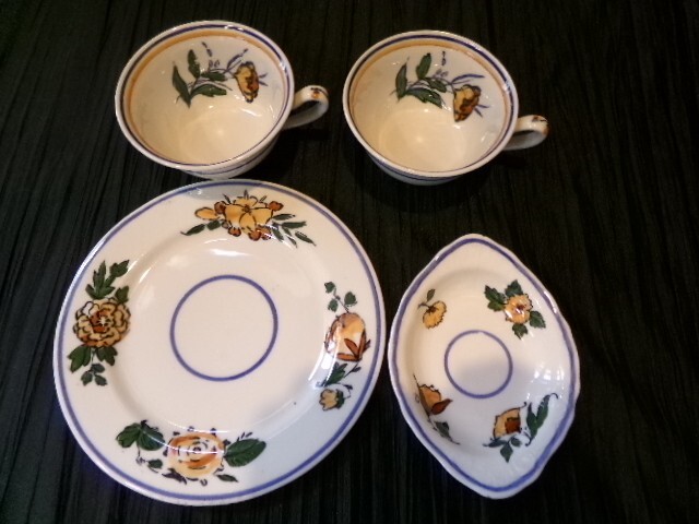 Syracuse China Peasantry O.P.CO. RR ? Plates Cups Sauce Bowl Mismatched Wedding Syracuse China Peasantry O.P.CO. RR ? Plates Cups Sauce Bowl Mismatched Wedding