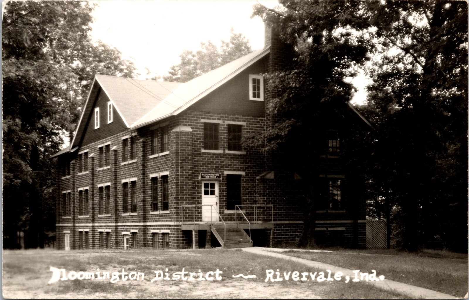 RPPC Bloomington District School Rivervale Indiana Brick Building