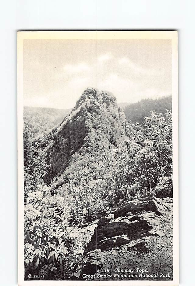 Chimney Tops Great Smoky Mountains National Park Tennessee USA H-53459
