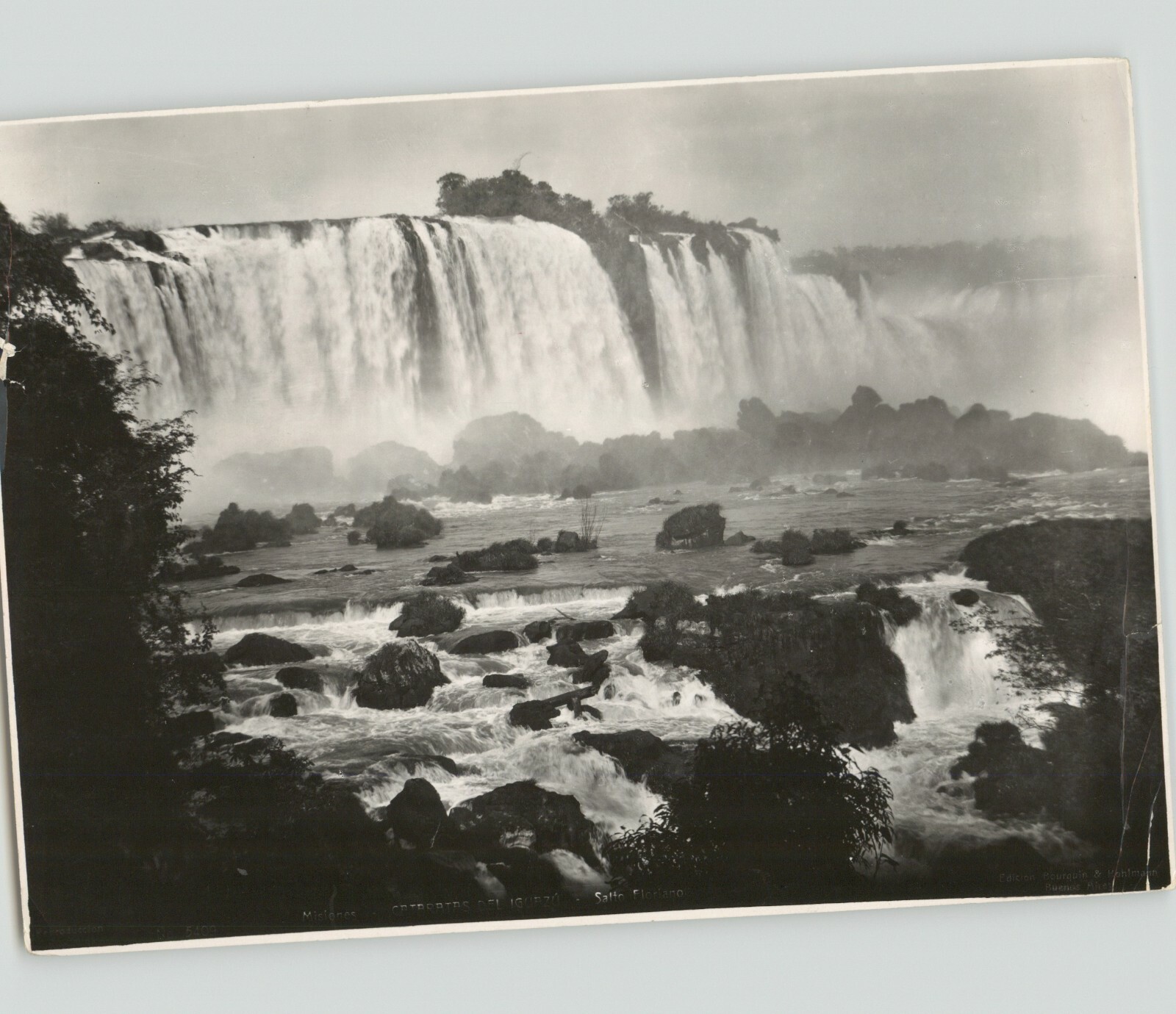 IGUAZU FALLS Waterfall In ARGENTINA South America NATURE 1930s Press Photo