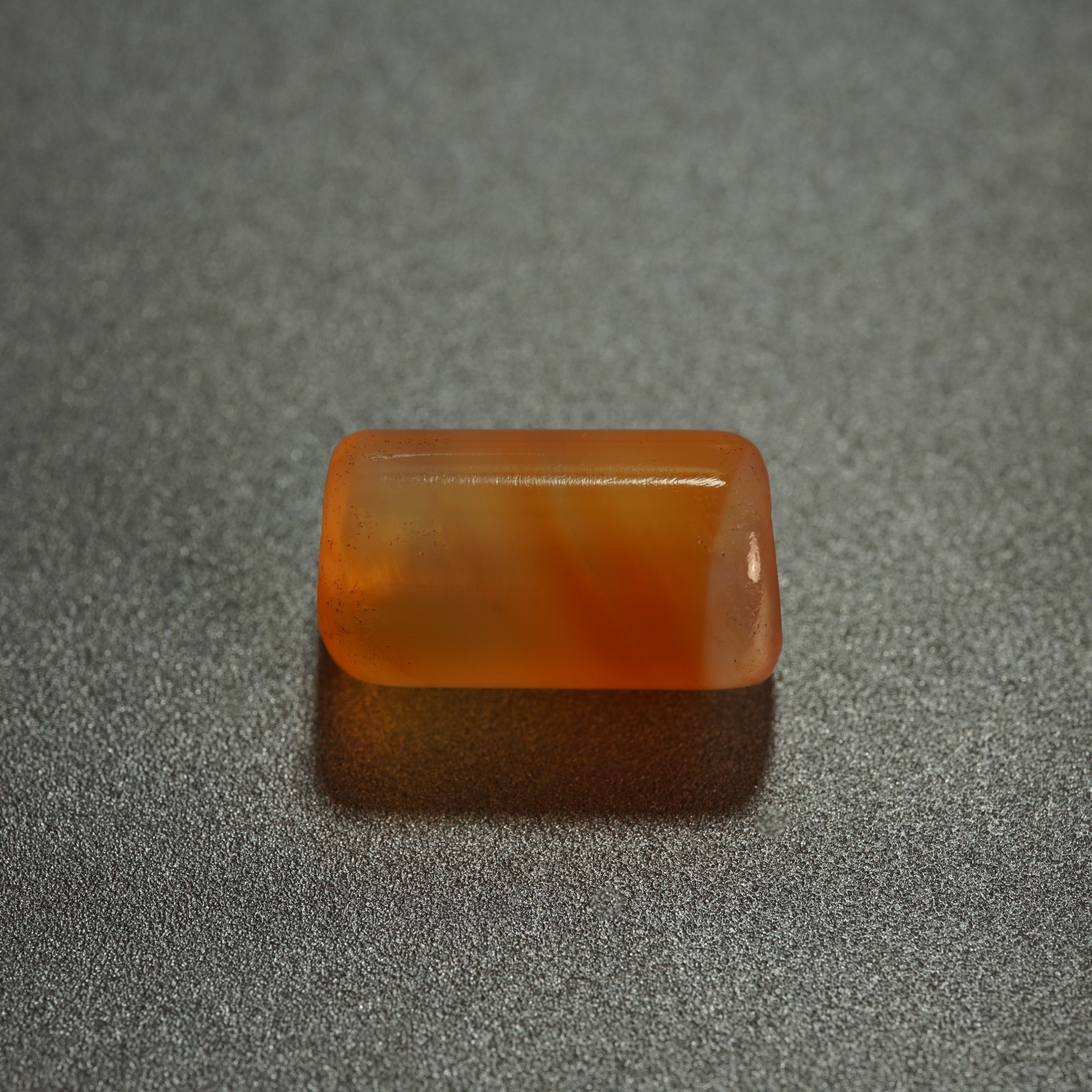Natural Form Agate Bead, Classic Banded Design, Vintage Craft Bead 4.4g