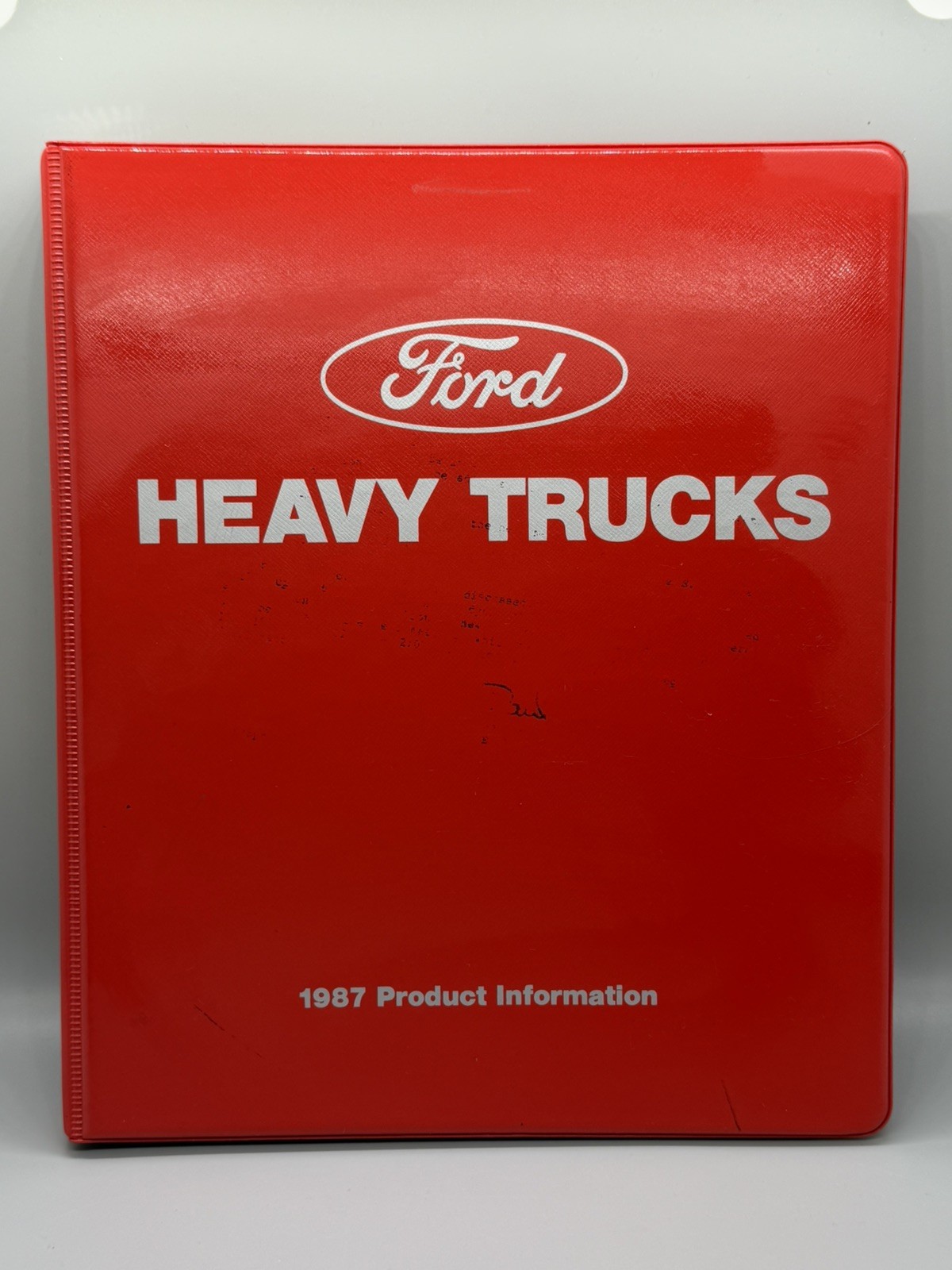 Rare Original 1987 Ford Heavy Truck Dealer Salesman Product Information Binder
