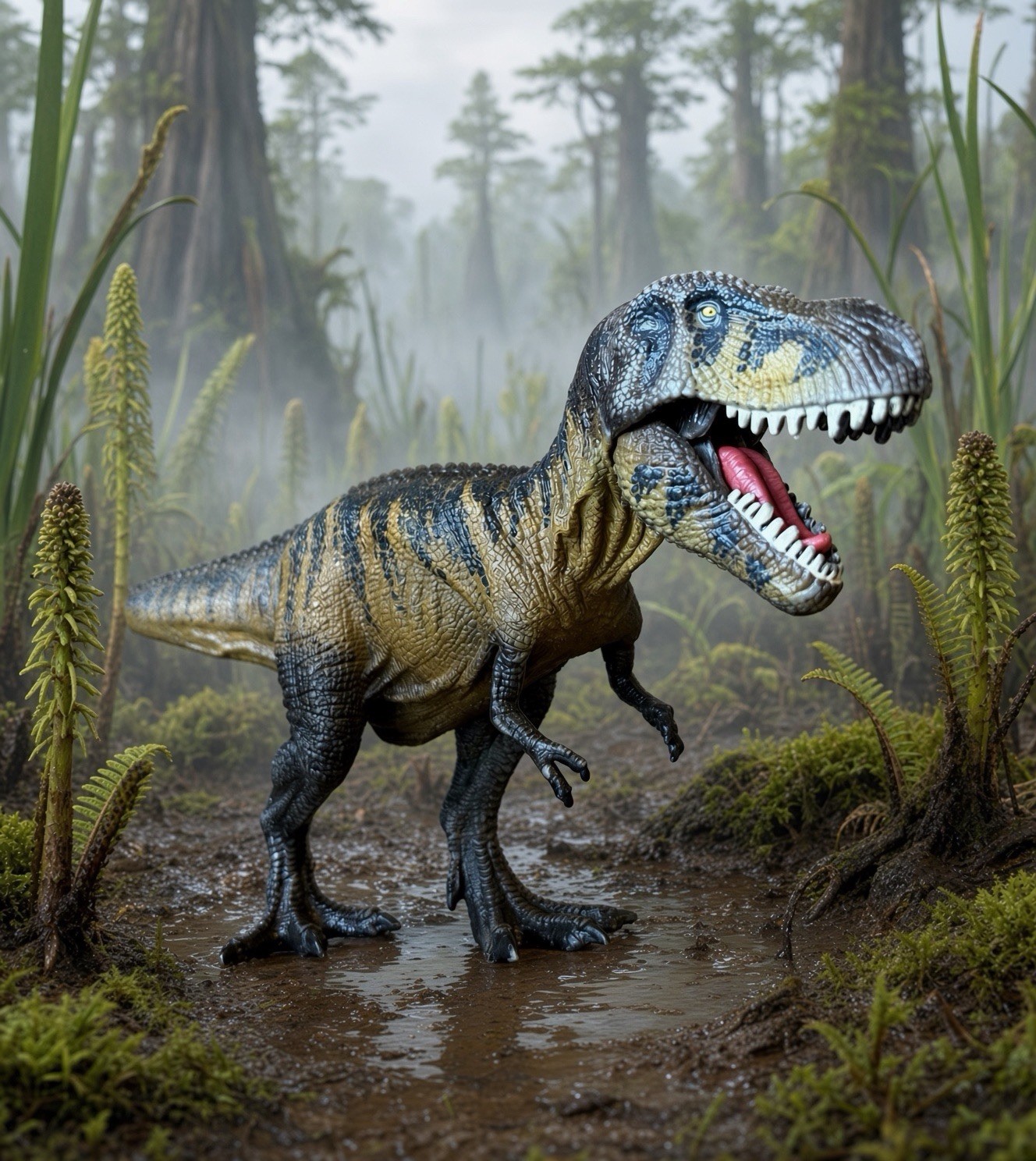 Schleich 15034 TARBOSAURUS Dinosaur Toy Figure Posable Jaw Scary Meat Eater Dino