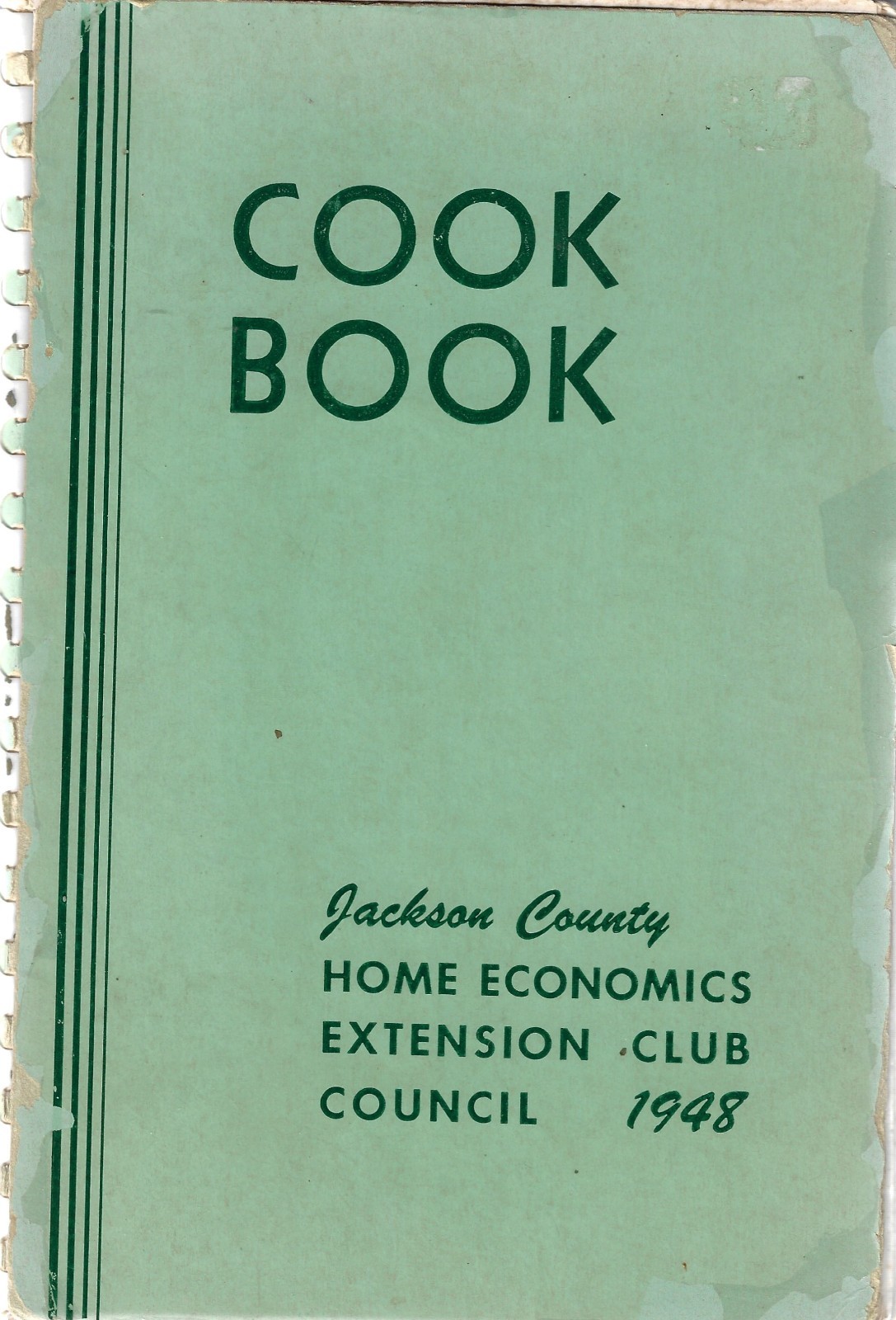 1948 Jackson County Home Economics Club Cookbook 176 Pages