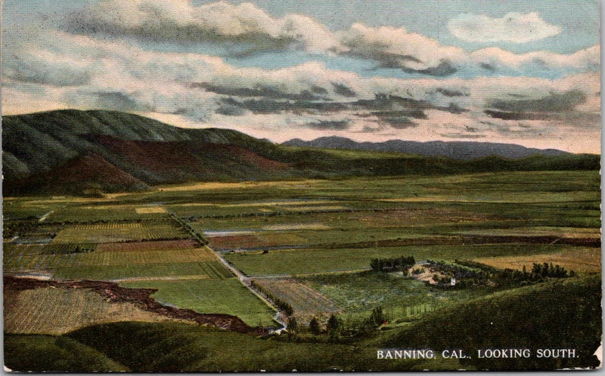 c1916 Panoramic View Looking South Banning California CA Riverside Postcard c1916 Panoramic View Looking South Banning California CA Riverside Postcard
