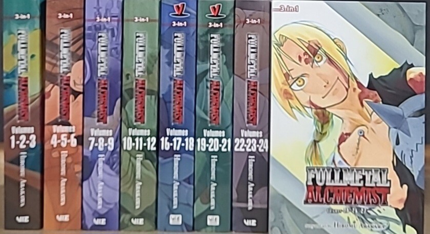 Fullmetal Alchemist Hiromu Arakawa manga Vol 1-9 3in1 omnibus new Complete Set 