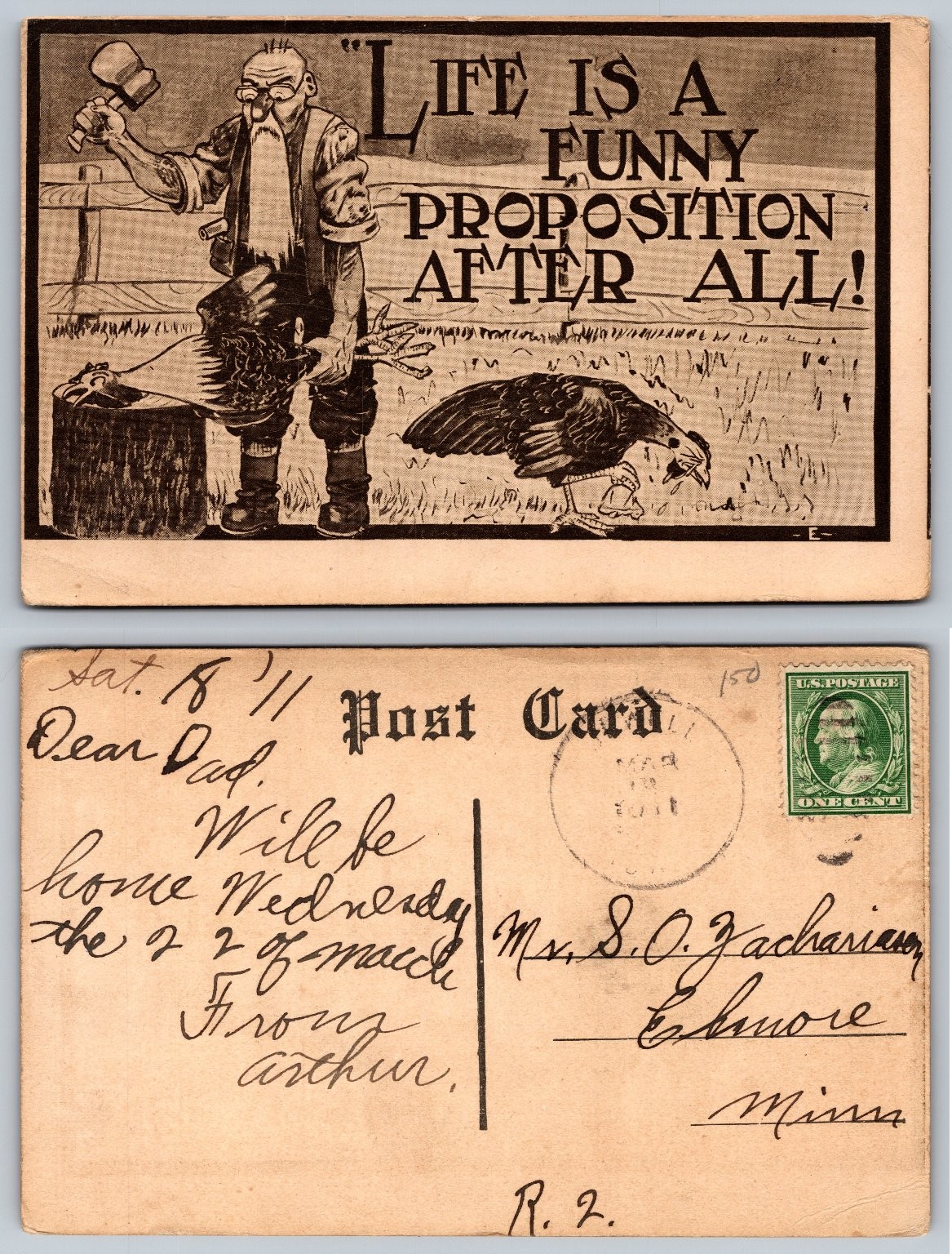 1911 Humorous Postcard 1911 Humorous Postcard
