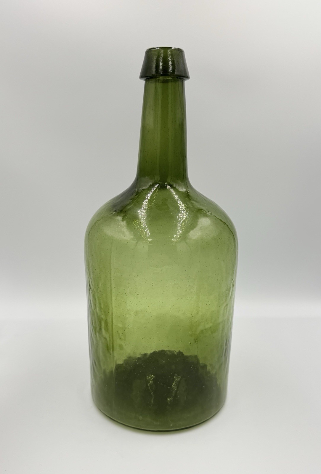 Great Antique DEMIJOHN Bottle SAND PONTIL - A+ Whittling