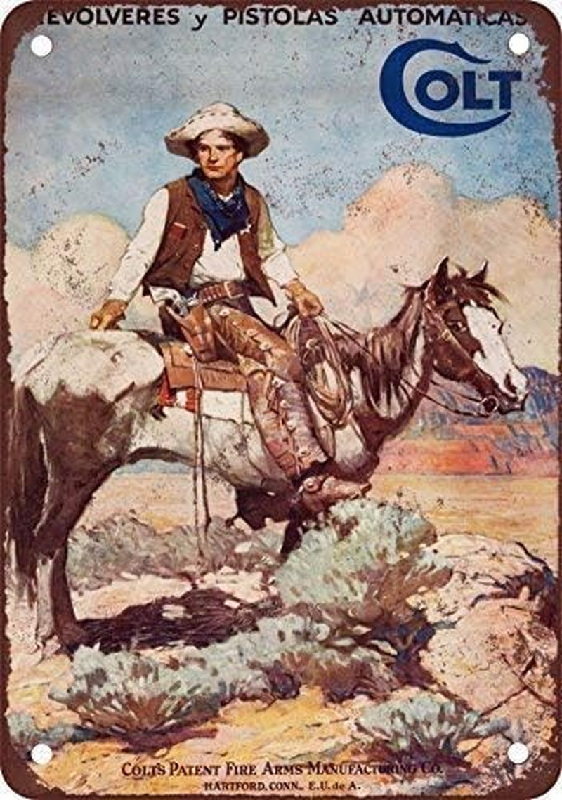 1925 Colt Firearms Vintage Look Reproduction Metal Tin Sign 8X12 Inches 1925 Colt Firearms Vintage Look Reproduction Metal Tin Sign 8X12 Inches