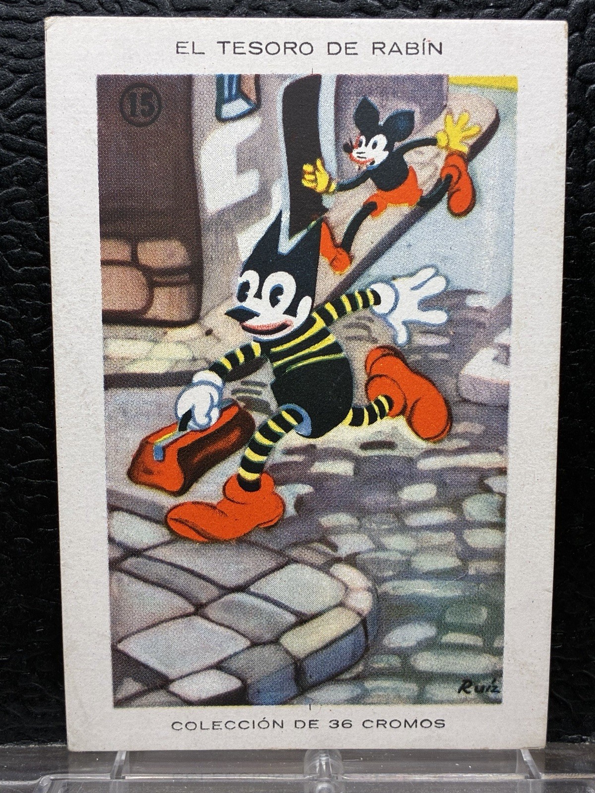 1930’s Chocolate Amatller El Tesoro de Rabin Mickey Mouse #15 Spain Card 1930’s Chocolate Amatller El Tesoro de Rabin Mickey Mouse #15 Spain Card