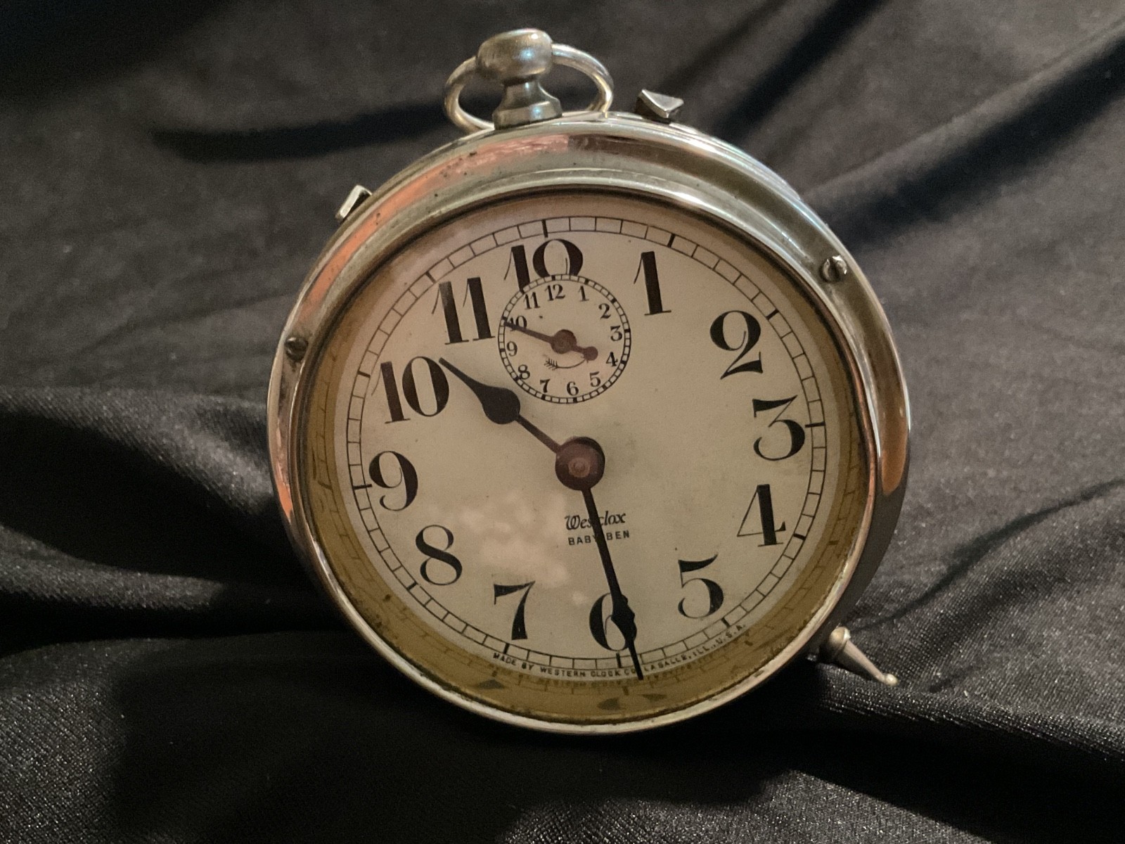 Antique Westclox Baby Ben Peg Leg Alarm Clock Patented June 9, 1908