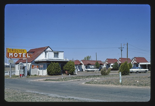 Photo:Amarillo Texas English Motel 1950s Route 66 Motor Lodge