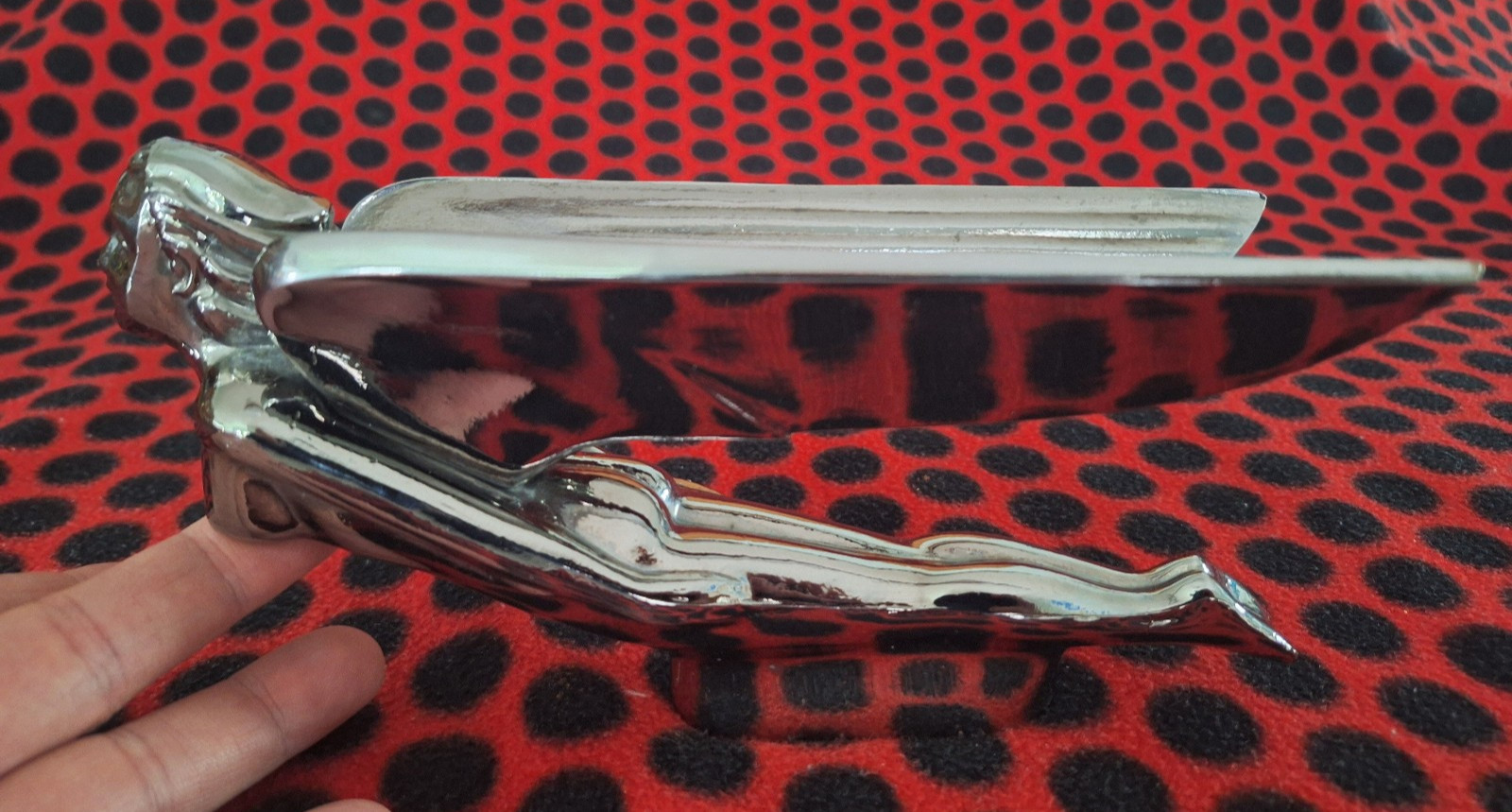 Rare Antique Vintage Car Hood Ornament Winged Woman Angel Hot Rod Rat Goddess Rare Antique Vintage Car Hood Ornament Winged Woman Angel Hot Rod Rat Goddess