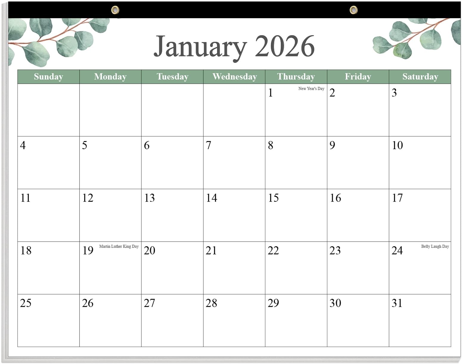 Desk Calendar 2026 - Calendar 2026-2027 from January 2026 to June 2027, 18