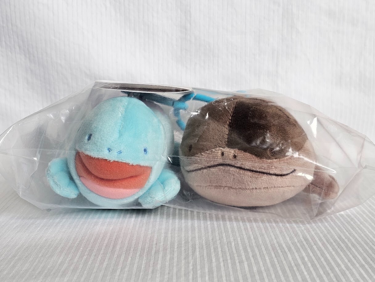 Pokemon Center Quagsire & Clodsire Parallel Pairs Two-Plush Key Chain