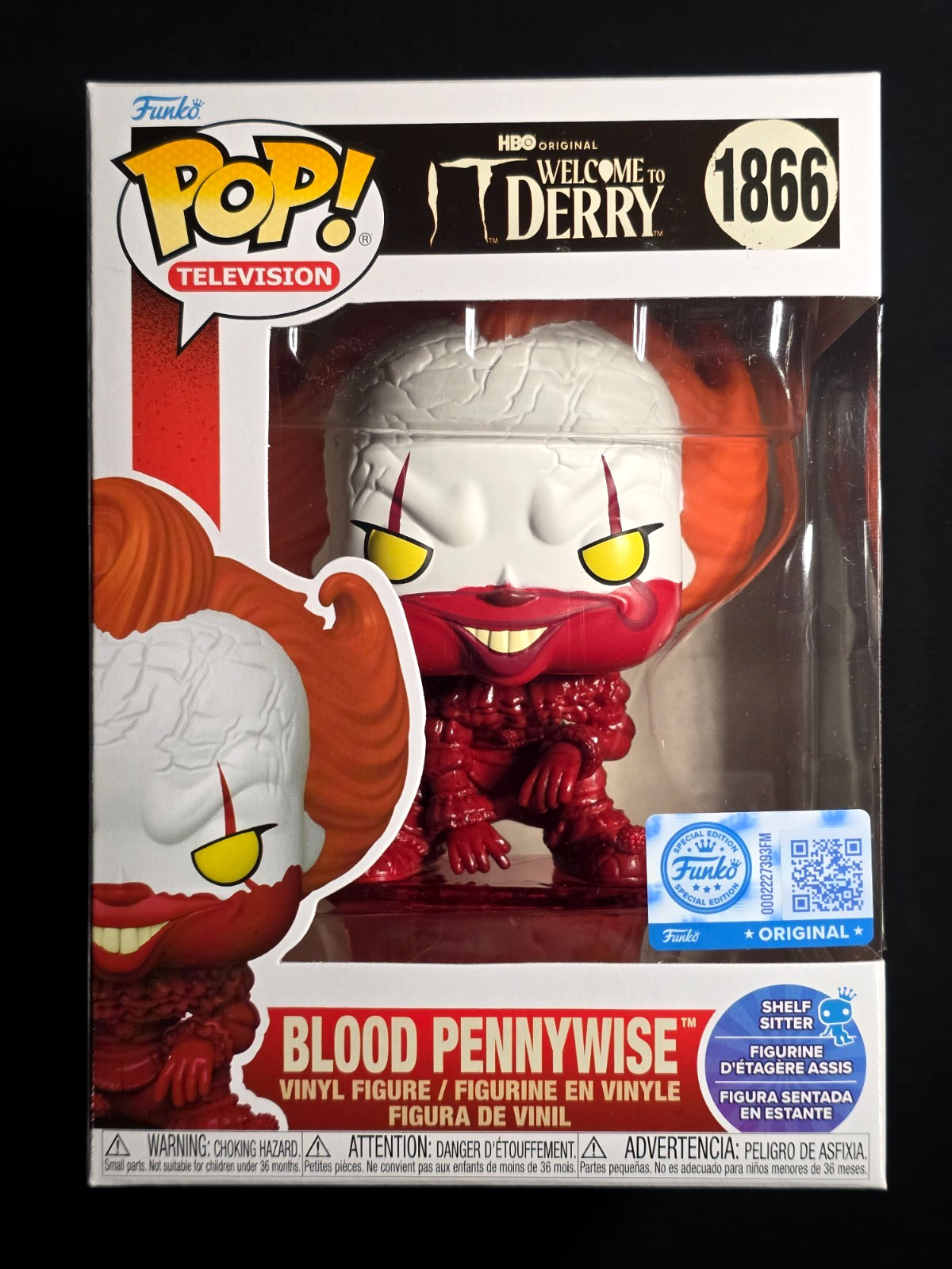 Funko Pop - Blood Pennywise #1866 - Limited Shelf Sitter Edition - EE Exclusive