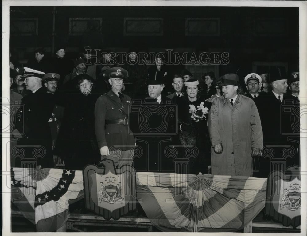 1938 Press Photo Army Day Ceremony in Philadelphia