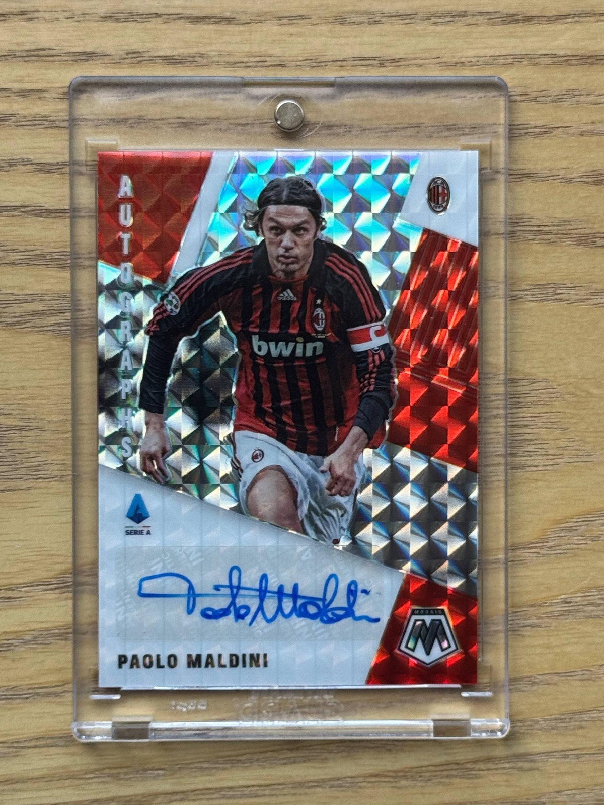 2021-22 Panini Mosaic Serie A AC Milan Paolo Maldini Autograph Auto