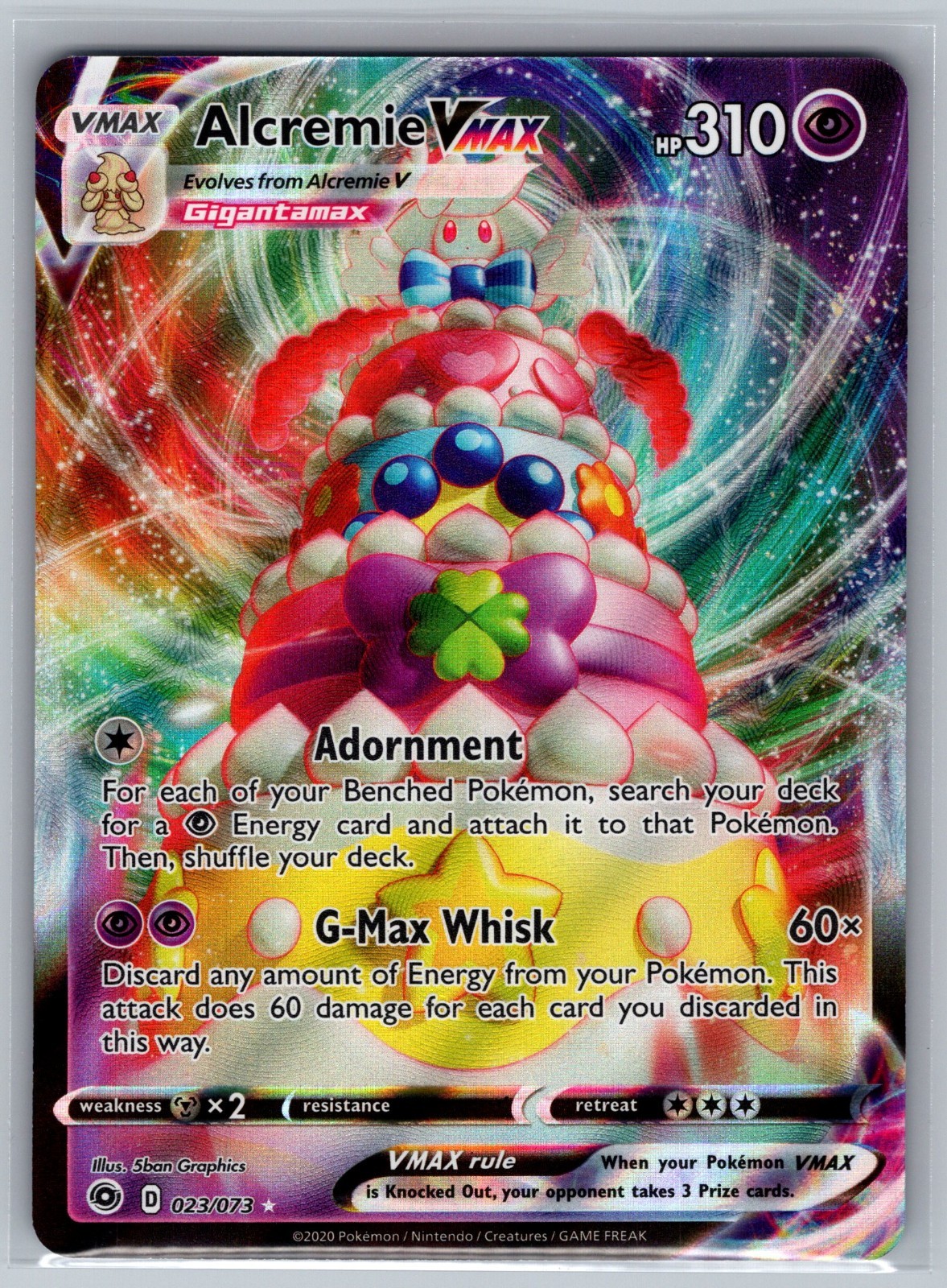 2020 Pokémon Alcremie VMAX 023/073 Champion's Path Holo Ultra Rare NM/M