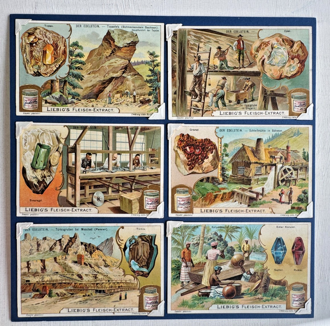 6 - 1904 Liebig Victorian  Trade Cards \