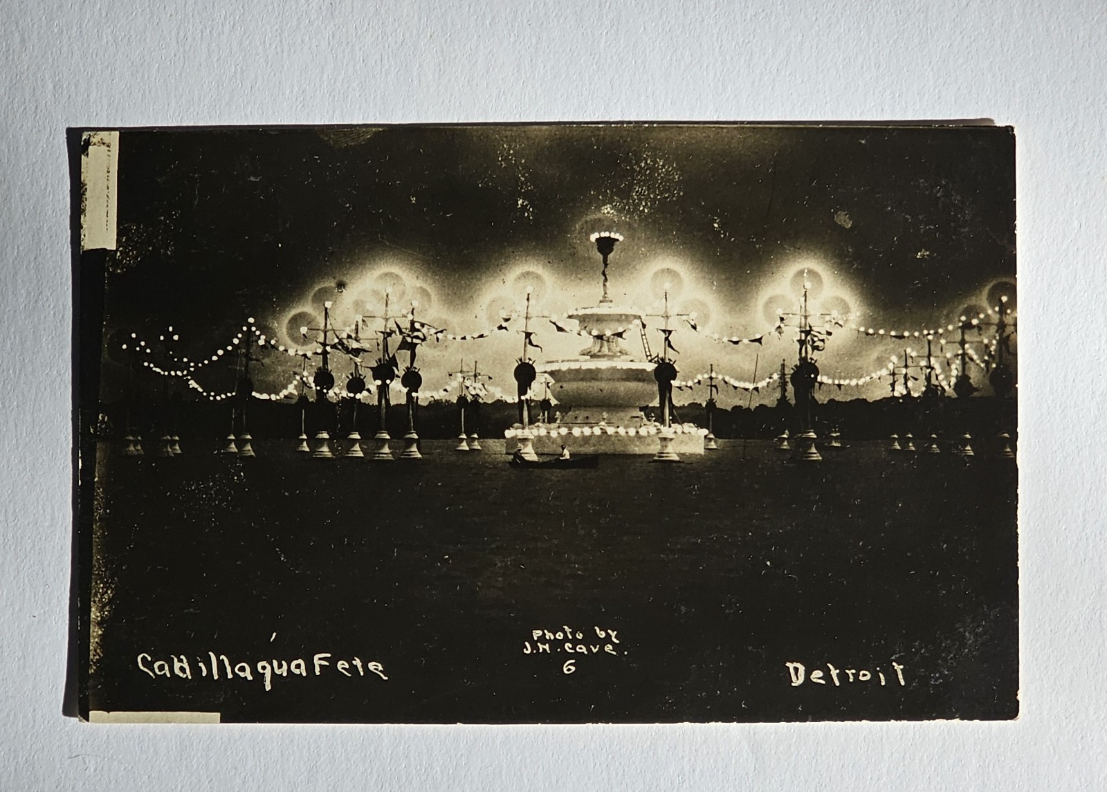 RPPC Cadillaqua Water Parade 1912 Detroit JH Cave Image #6 Unposted