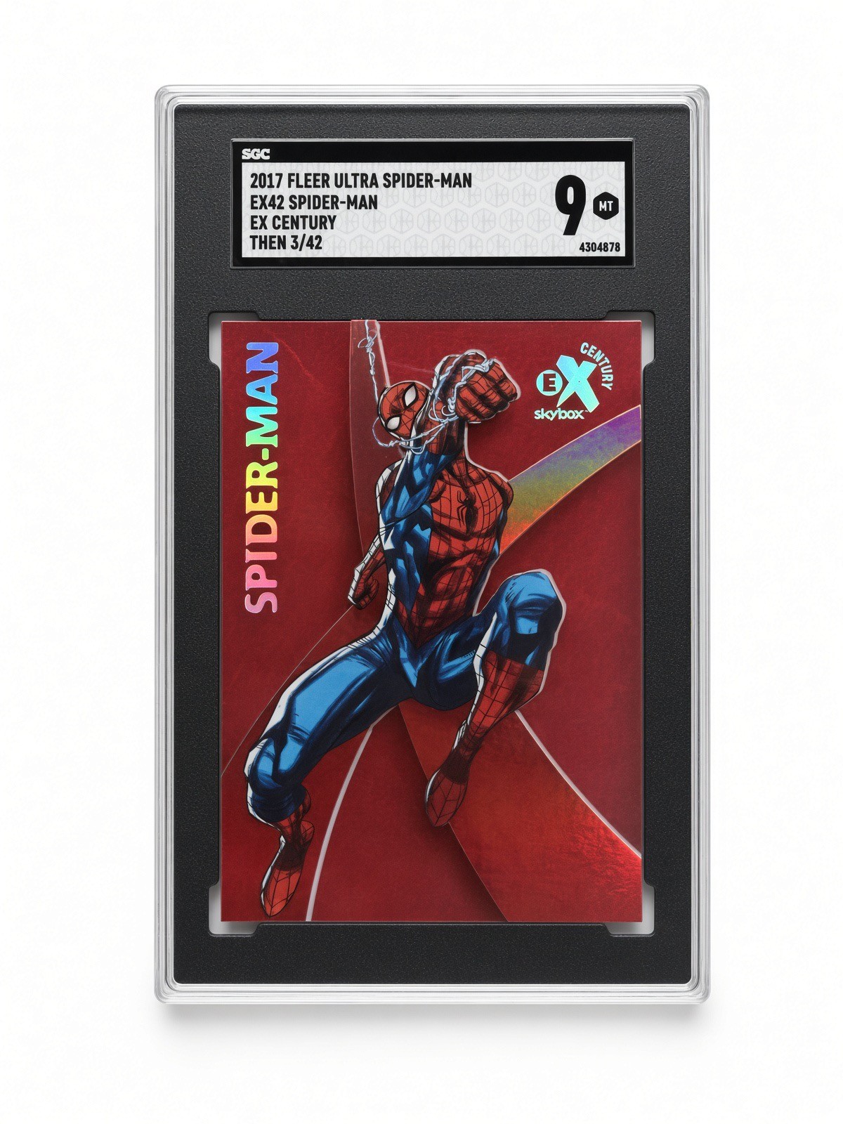 2017 Fleer Ultra Spider-Man EX42 EX Century THEN 3/42 SGC 9