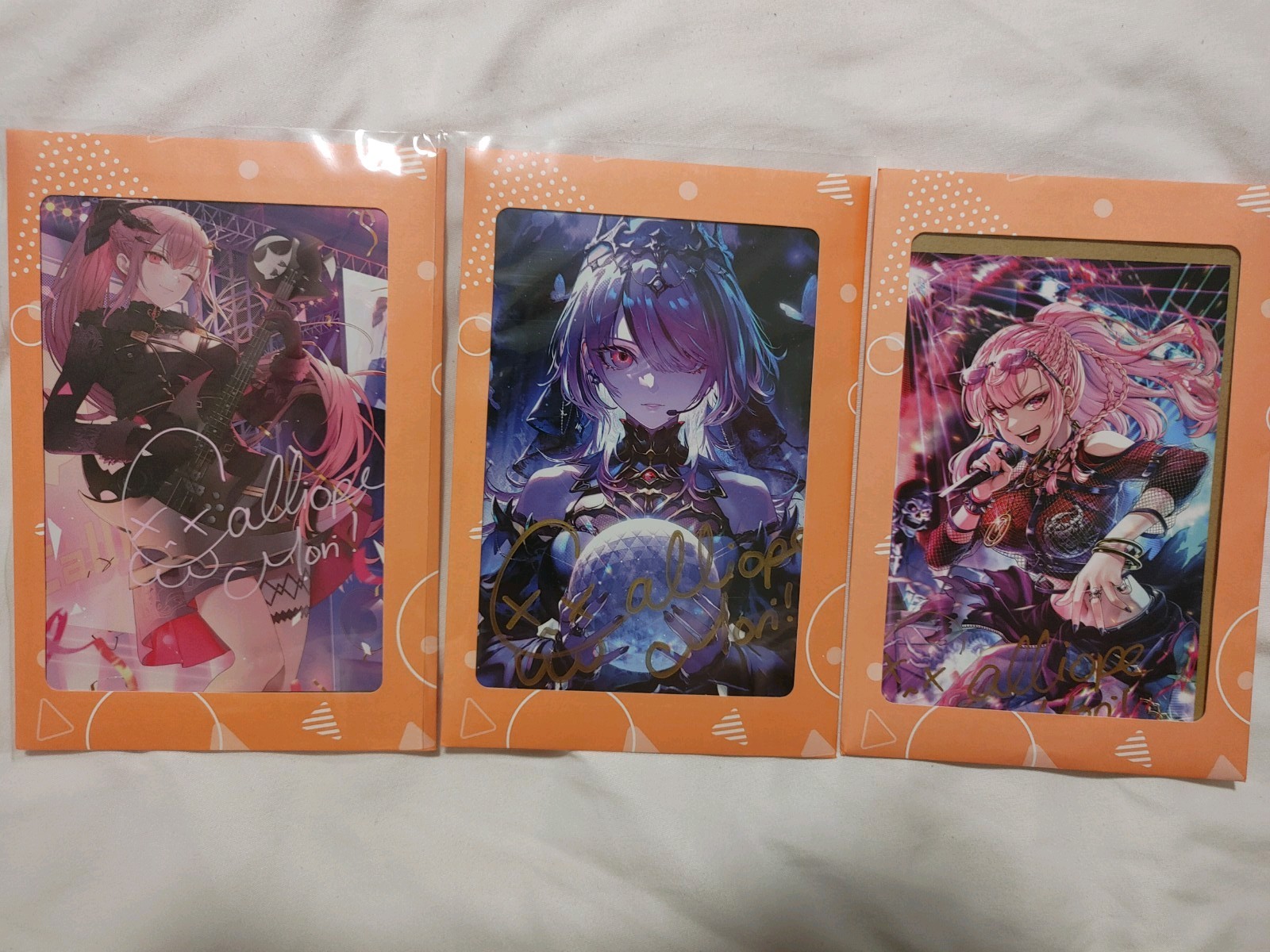 Hololive Mori Calliope Birthday 2023/2025 & 5th Anniversary Limited Signed Cards