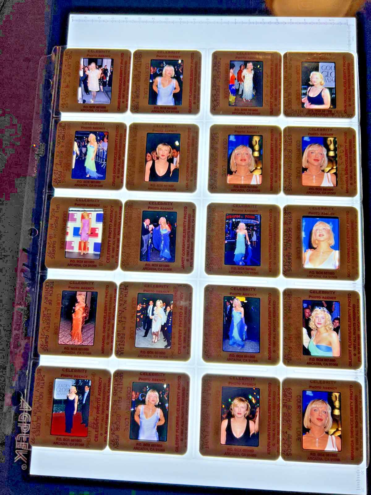 20 ORIG Y2K VINTAGE COURTNEY LOVE HOLE 90\'S 35MM SLIDES CELEBRITY HOLLYWOOD #1 20 ORIG Y2K VINTAGE COURTNEY LOVE HOLE 90\'S 35MM SLIDES CELEBRITY HOLLYWOOD #1