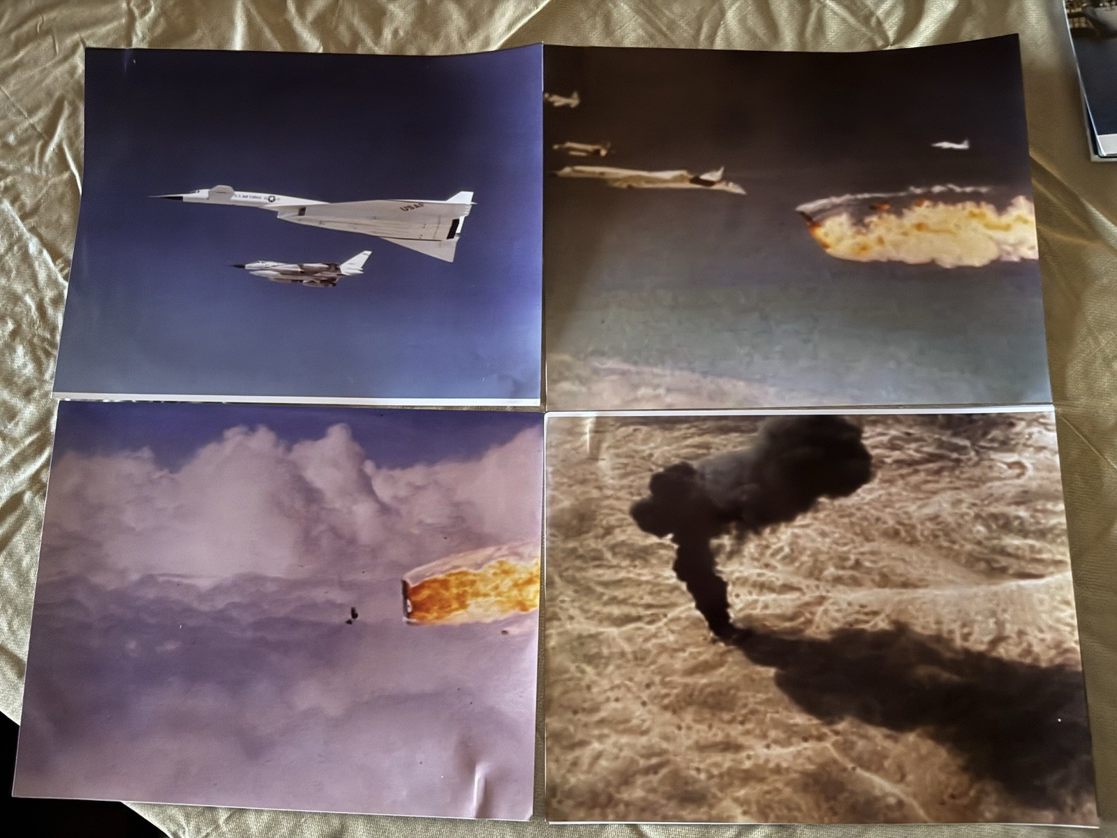 XB-70  Valkyrie  4   81/2 By 11 Color Photo Flight And Crash Scene