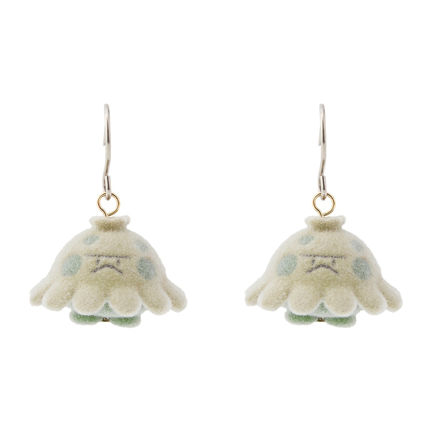 2026 Halloween Pokemon Center Original Shroomish Flocked Pierced Earrings