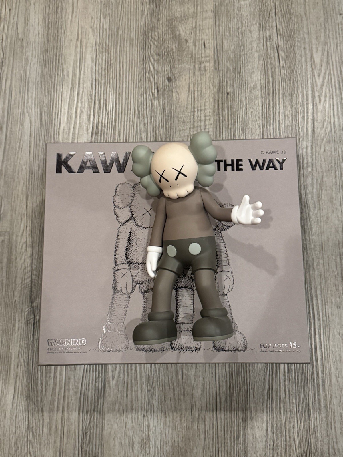KAWS ALONG THE WAY VINYL FIGURE BROWN OPEN EDITION 2019
