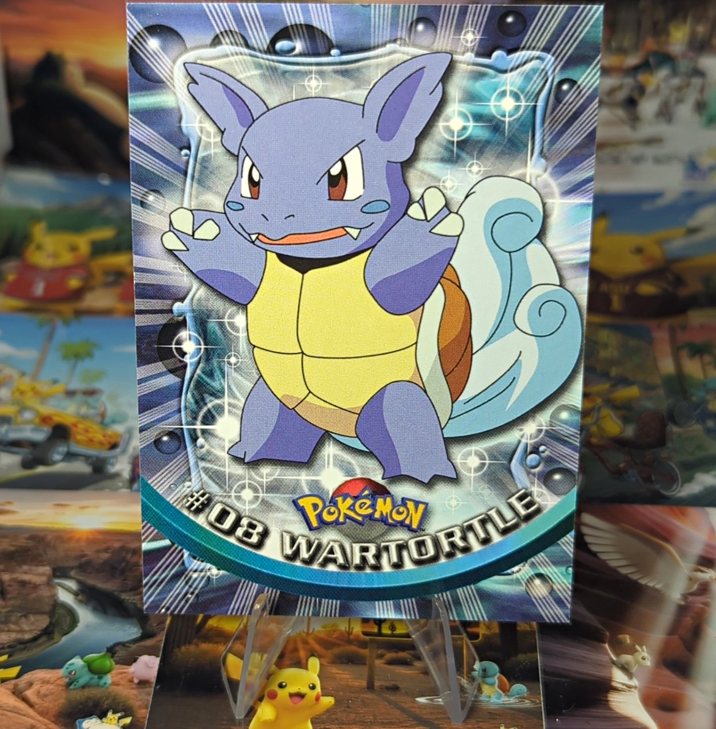 Topps Pokémon Wartortle #08 -TV Animation Edition Hologram Card 1999
