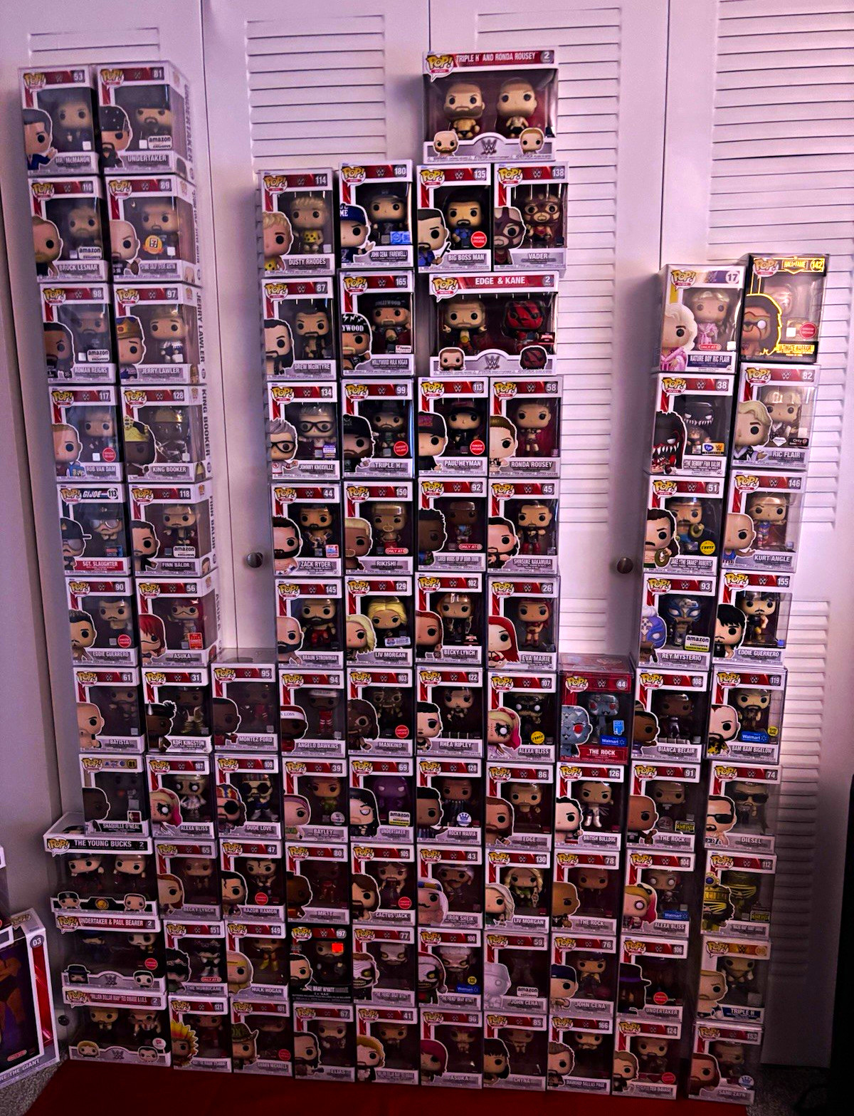 HUGE WWE Funko Pop Collection Lot 80+ Figures Exclusives Undertaker Rock Hogan