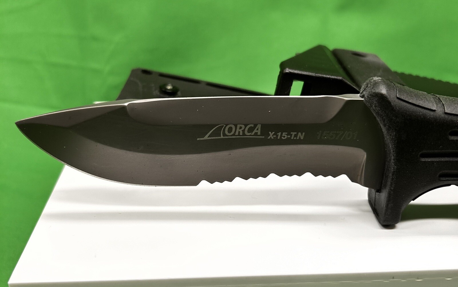 Boker Orca X-15-TN 1st Generation Germany Tree Brand w/Sheath Rare Dive Knife