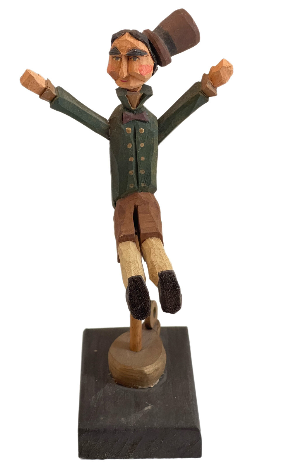 Vintage V S Rawson Wood Carving Jack Jumped Over The Candlestick Figurine ‘92