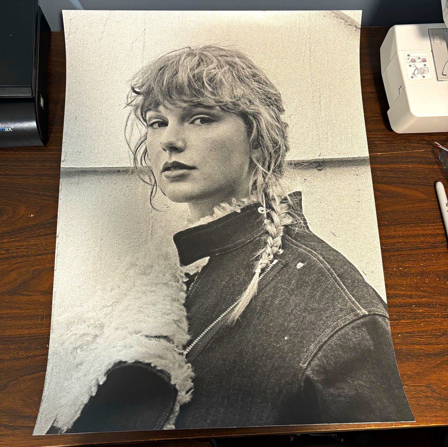 taylor swift evermore incandescent glow lithograph poster